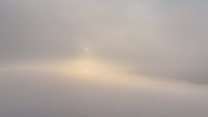 航拍襄阳汉江桥梁云海云雾城市风光自然风景