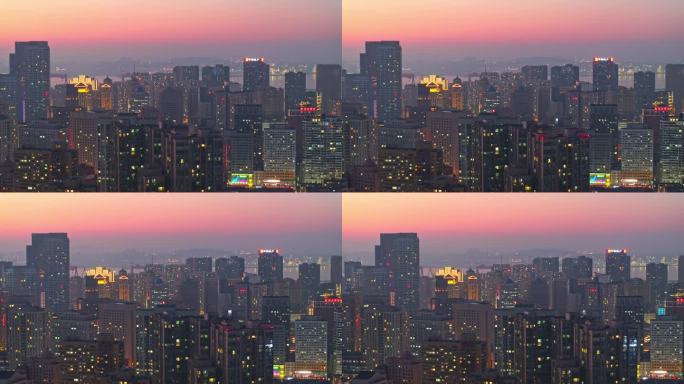 大连城市夜景航拍