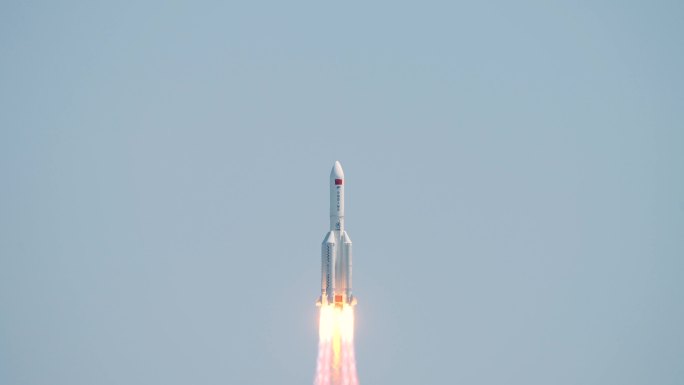 【4K】中国航天长征五号火箭发射全程跟踪