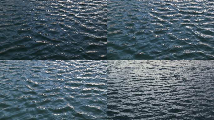 水波纹湖水风吹原声波浪涟漪素材空镜