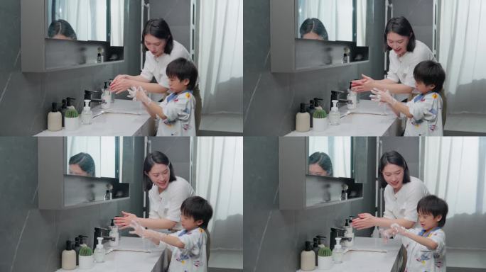 教孩子洗手