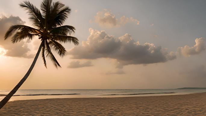 椰子树在海边