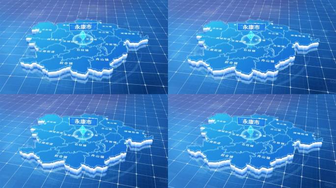 永康市蓝色三维科技区位地图