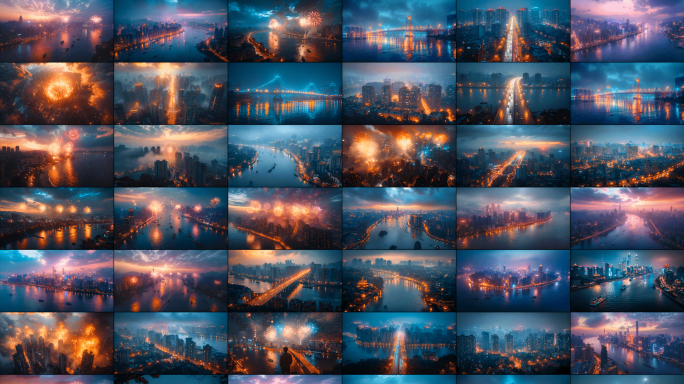 【合集】4K城市夜景视频素材