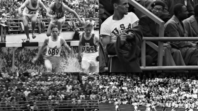 男子跨栏1500长跑决赛夺冠 52年奥运