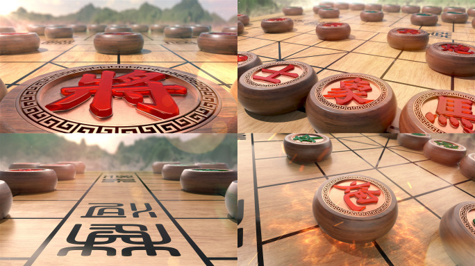 象棋比赛片头AE+C4D