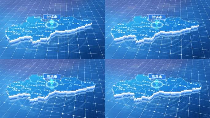 兰溪市蓝色三维科技区位地图