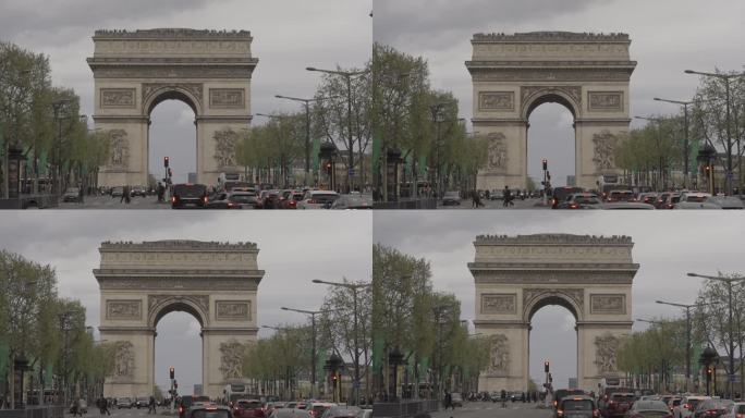 Log原视频 | 法国巴黎凯旋门街景