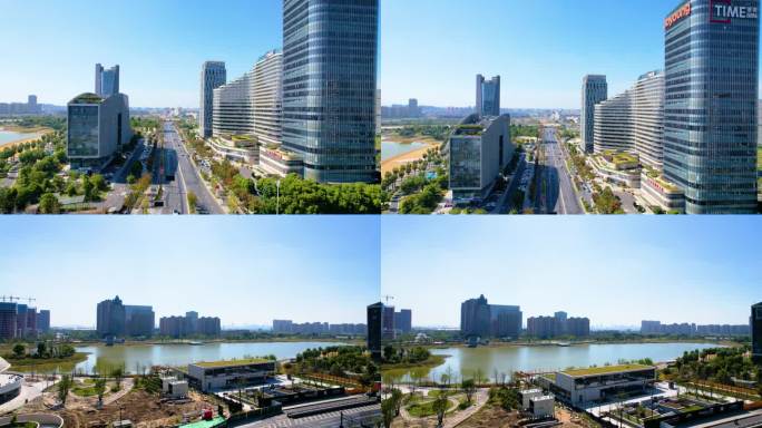 杭州钱塘新区金沙湖风景视频素材9