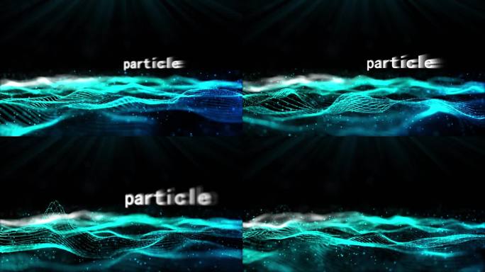 模拟海洋波浪特效粒子片头背景