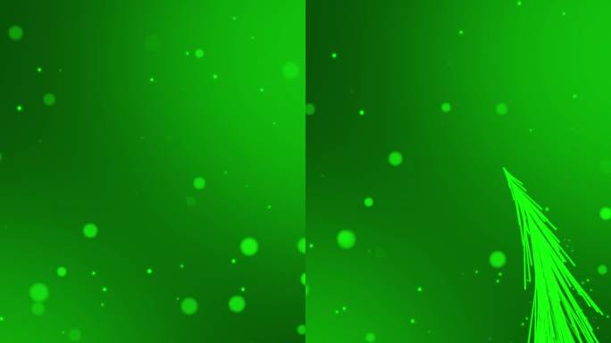 竖屏绿色粒子背景 竖版绿色生长粒子