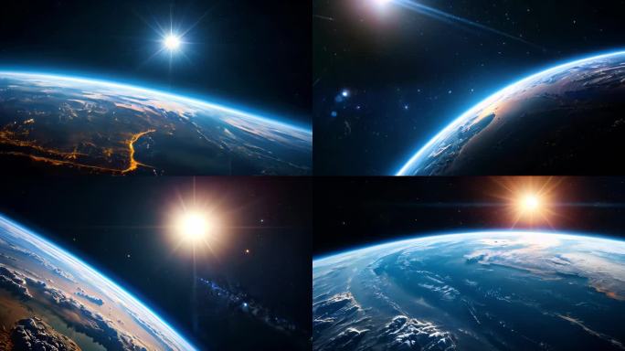 （合集）地球大气星球太空行星元素艺术概念