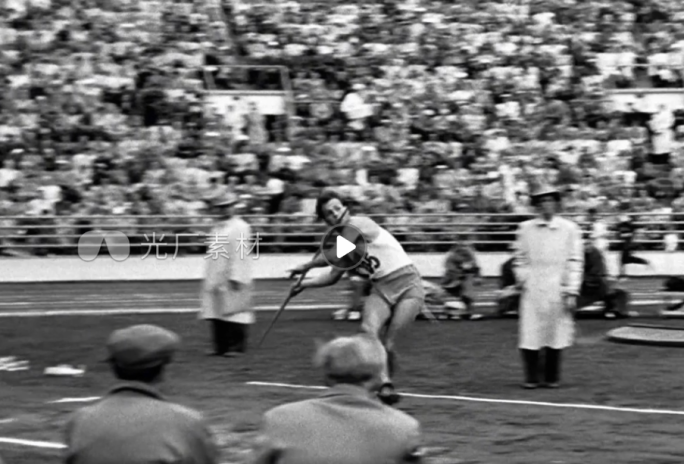 男子跳高标枪掷铁饼长跑跳远 52年奥运