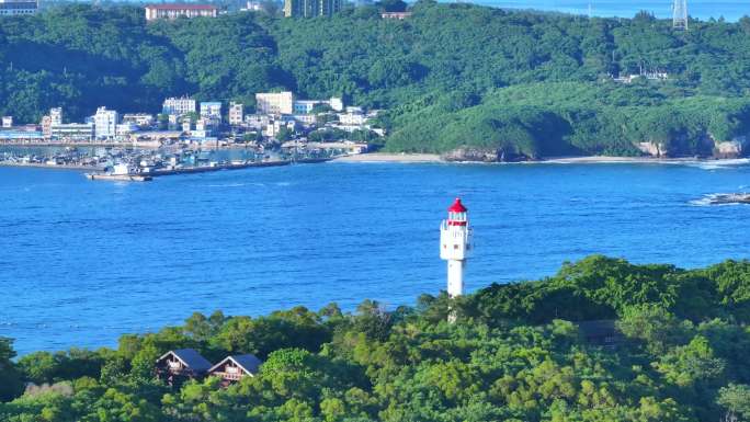 广西北海涠洲岛航拍全景