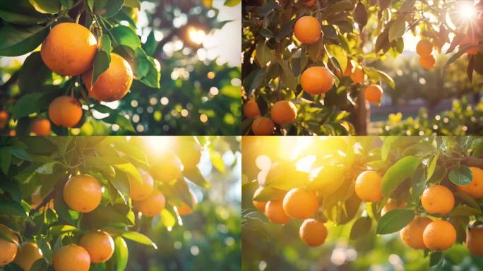 有机橙子阳光合集 脐橙 褚橙 橙子种植