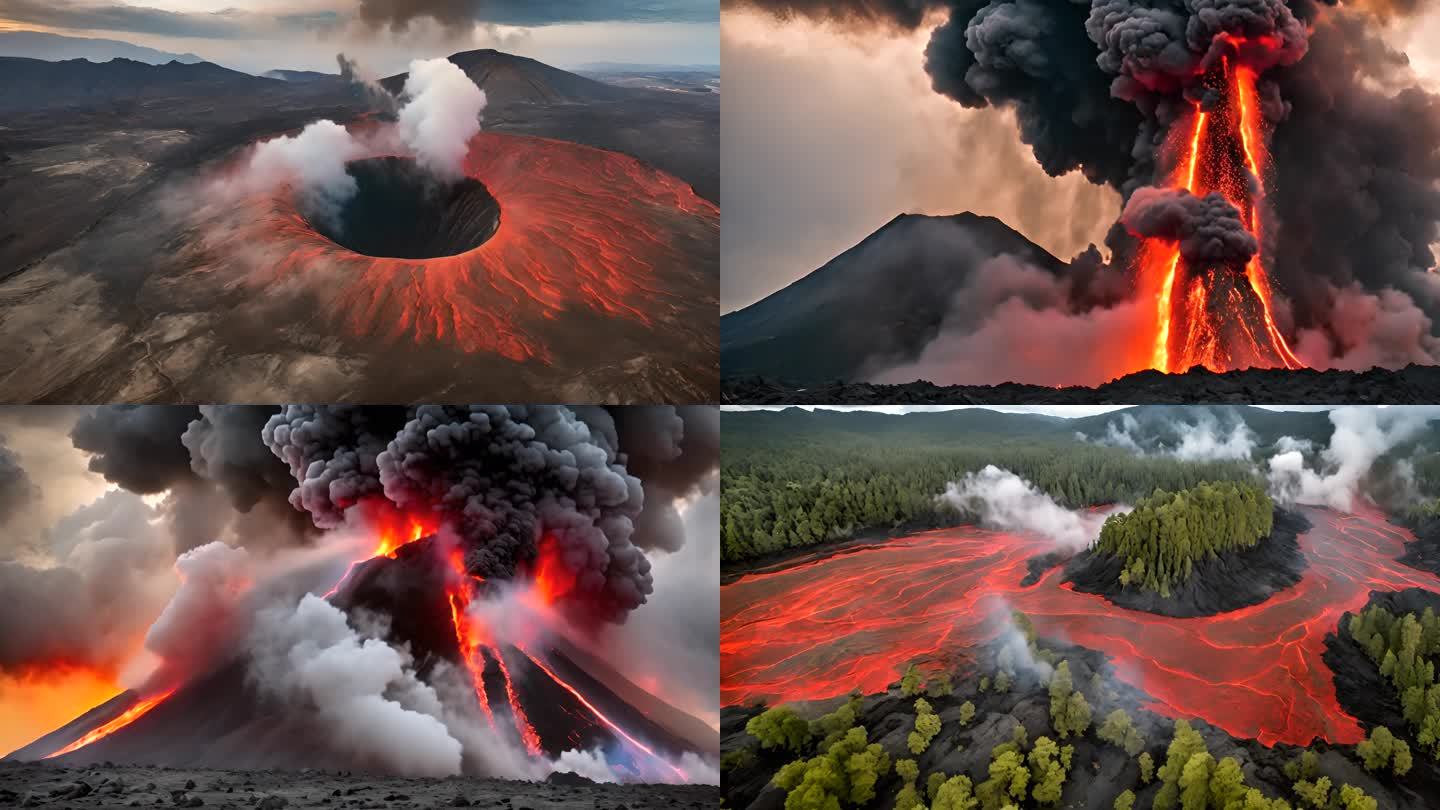 火山喷发合集