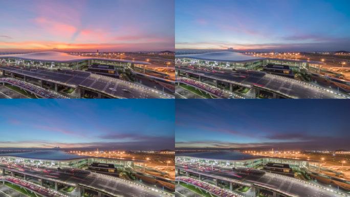 深圳机场T3航站楼和高架桥延时摄影
