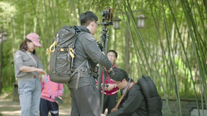 照相机 拍摄胶卷相机公园树林