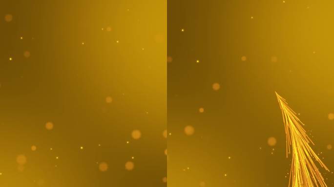 金色粒子背景 竖屏金色生长粒子