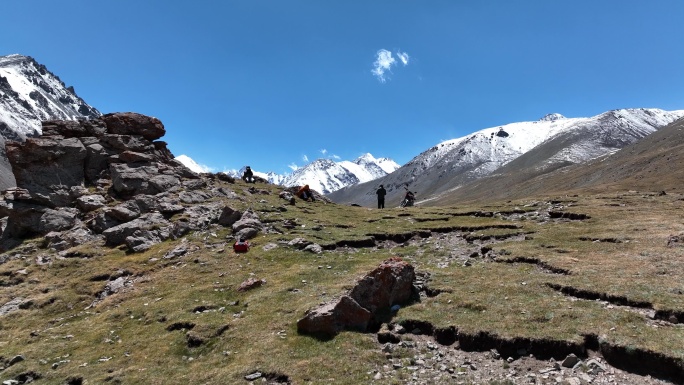 哈密东天山自然保护区冰川雪山