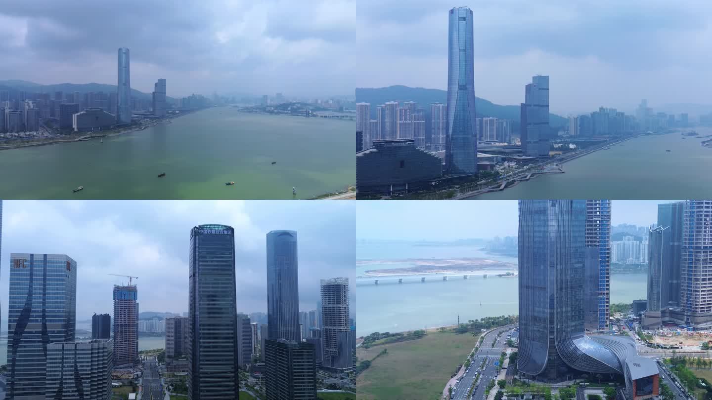 [4K]航拍素材.珠海横琴高楼大厦