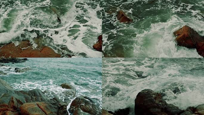 海南海浪实拍视频