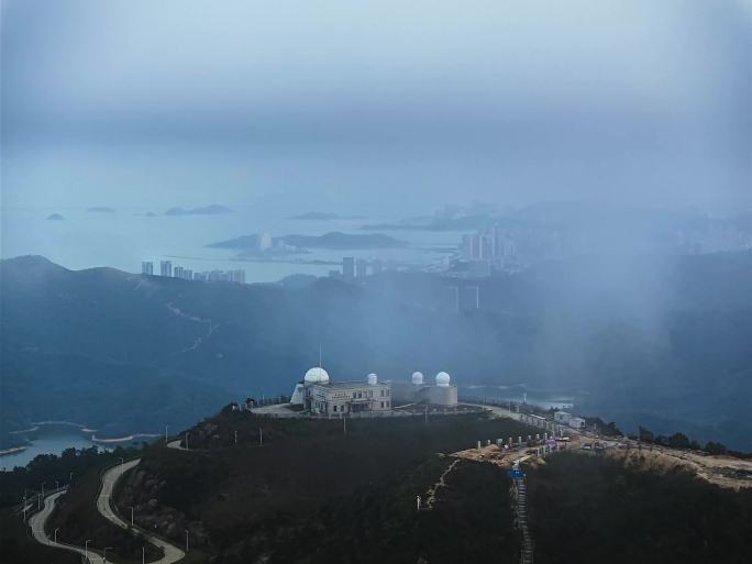 【4K】珠海中大天文台与日月贝同框
