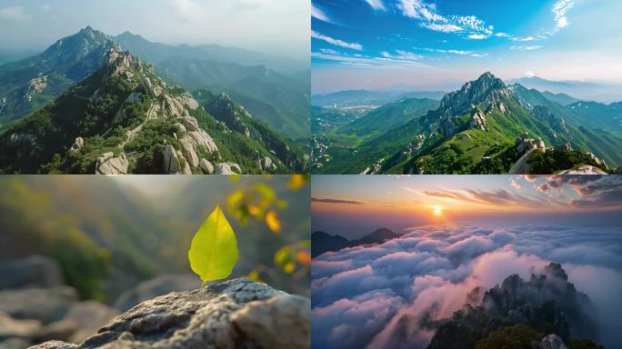 泰山航拍泰安泰山泰山云海泰山日出泰山风景