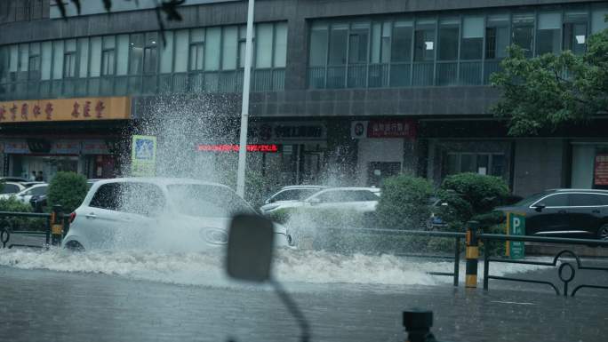 雨季城市水患-升格动画