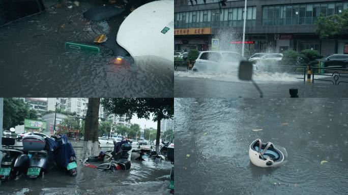 雨季城市水患-升格动画