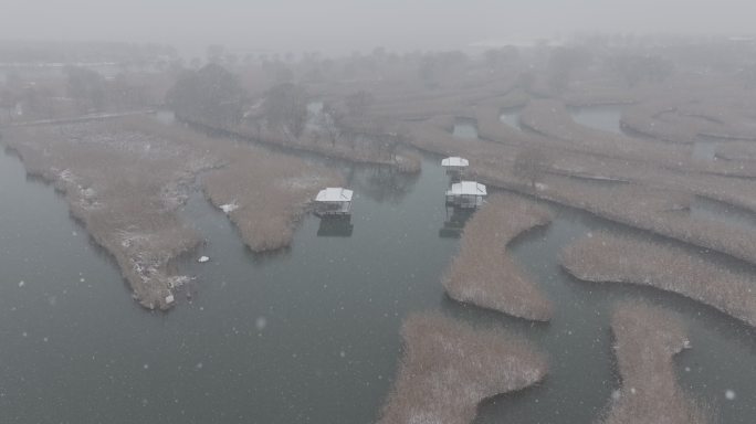 4K-Log-航拍盐城大纵湖旅游度假区