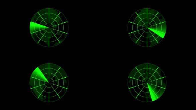 雷达扫描 卫星雷达 4k分辨率透明通道