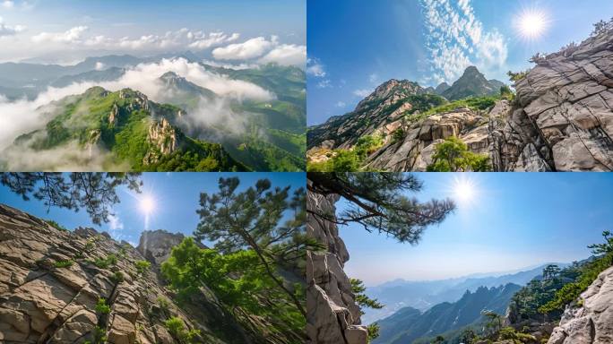 泰山航拍泰安泰山泰山云海泰山日出泰山风景