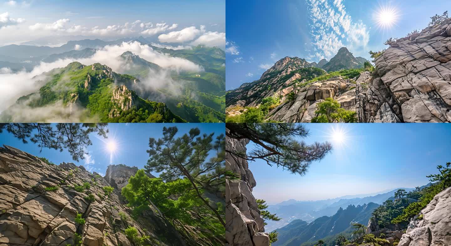 泰山航拍泰安泰山泰山云海泰山日出泰山风景