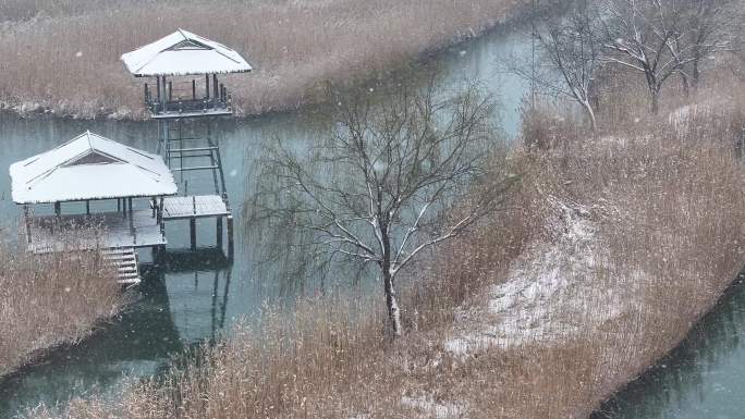 4K-Log-航拍盐城大纵湖旅游度假区