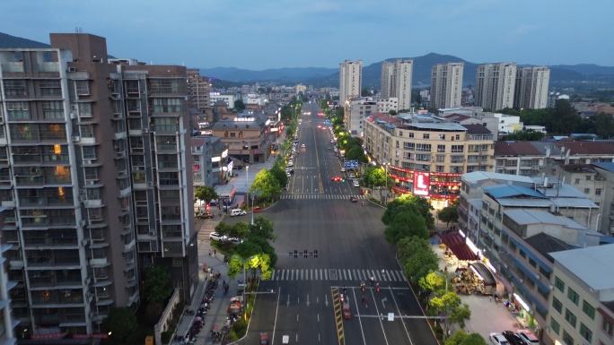 4k绵阳梓潼县夜景航拍 合集