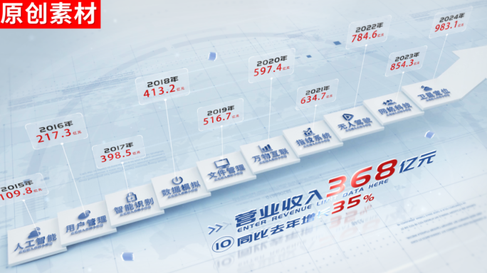 10-商务简洁台阶企业分类ae包装