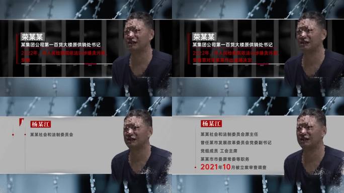 警示教育反腐纪检纪委犯罪嫌疑人介绍B