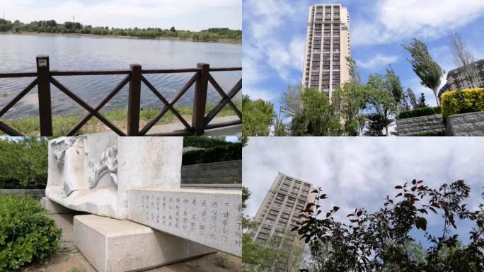 实拍北京潮白河带状公园燕郊段