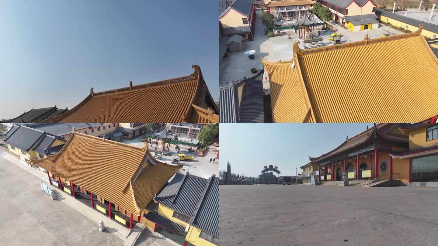 4K-Log-航拍盐城海王禅寺