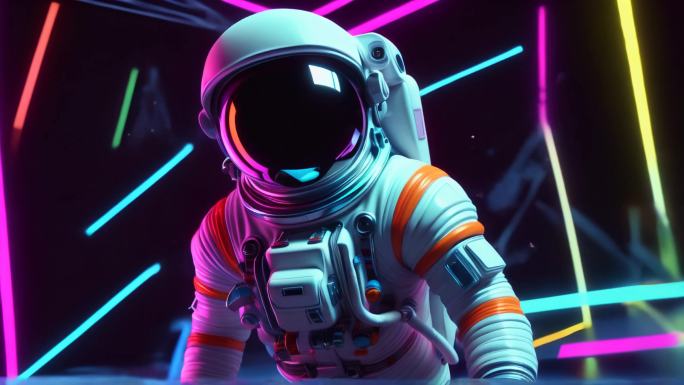 宇航员 赛博朋克  科幻   LED气氛