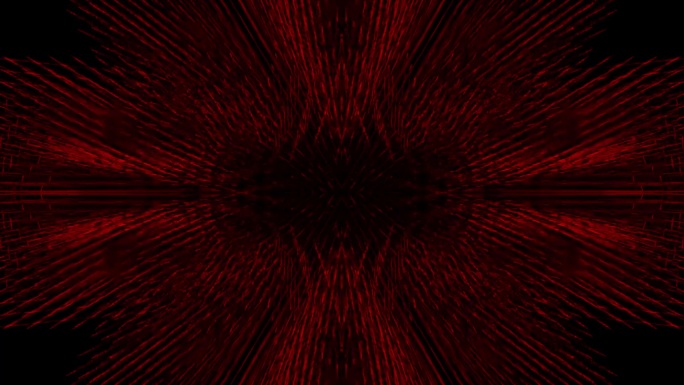 红黑线条几何变换VJ背景