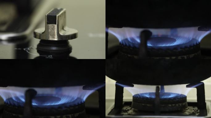 煤气灶开火与关火