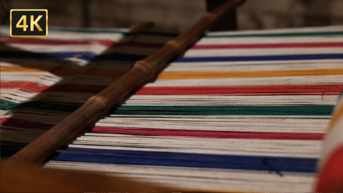 中式织布机老物件