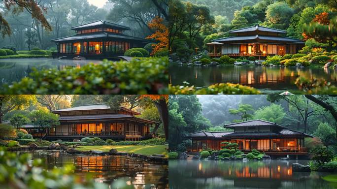 中式园林 园林设计 园林建筑 园林景观