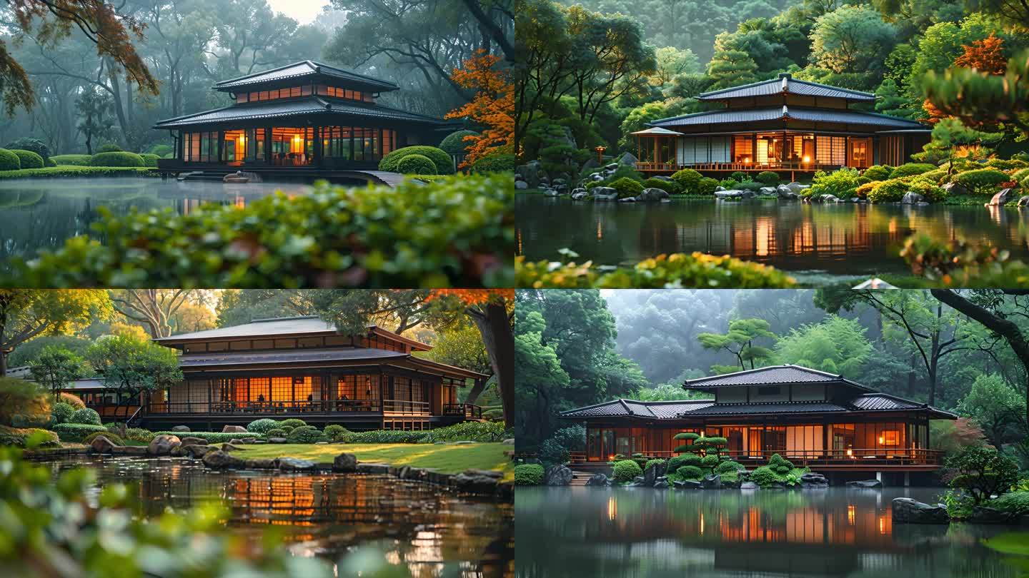 中式园林 园林设计 园林建筑 园林景观