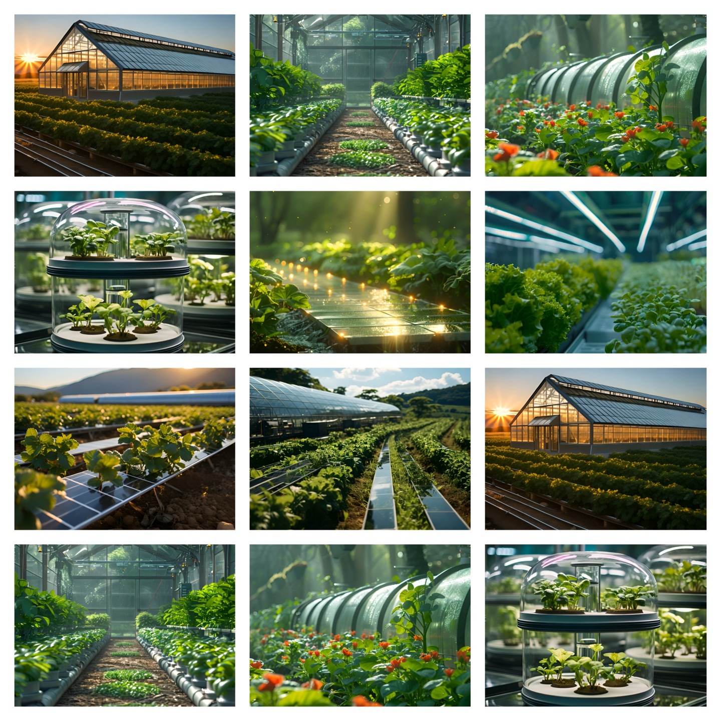 光伏大棚未来农业科技农业水培蔬菜现代化