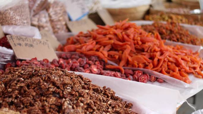 菜市场食材市场保健材料调料红枣
