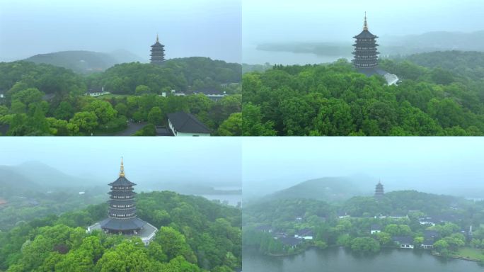 杭州西湖雷峰塔  杭州 西湖 中式山水