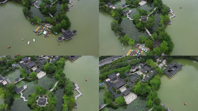 广东惠州：西湖景区丰渚园环境优美